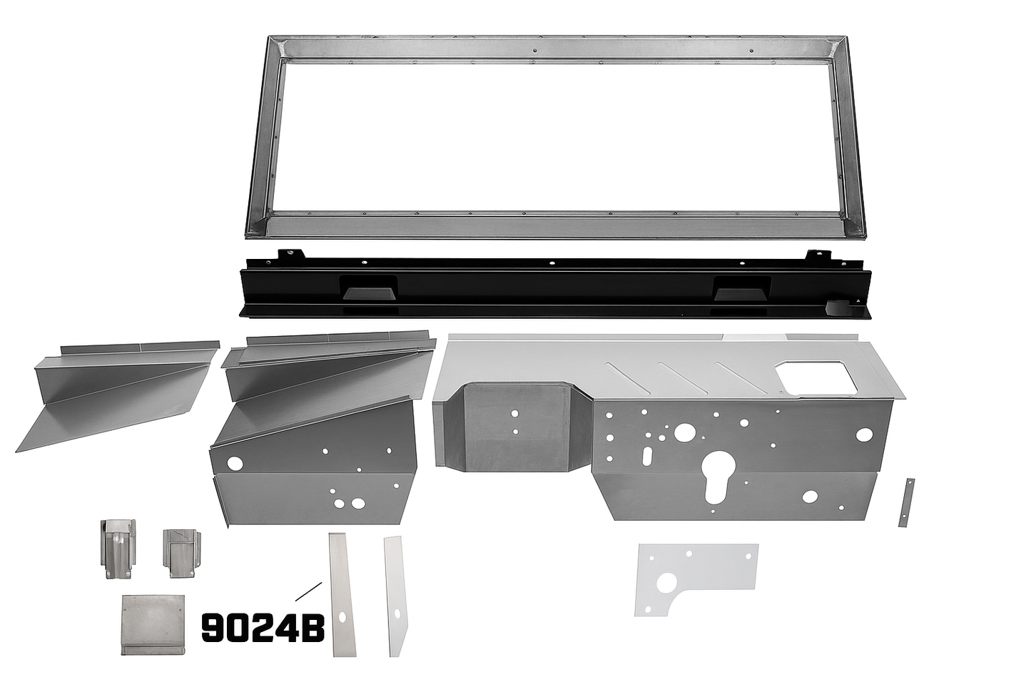 Firewall Heater Box Reinforcement Panel - Passenger Outer