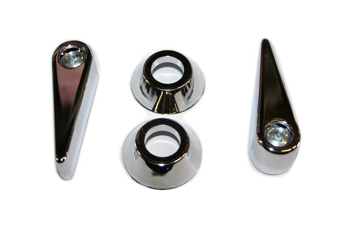 Chrome Front Bucket Seat Back Release Levers, 66-77 Ford Bronco
