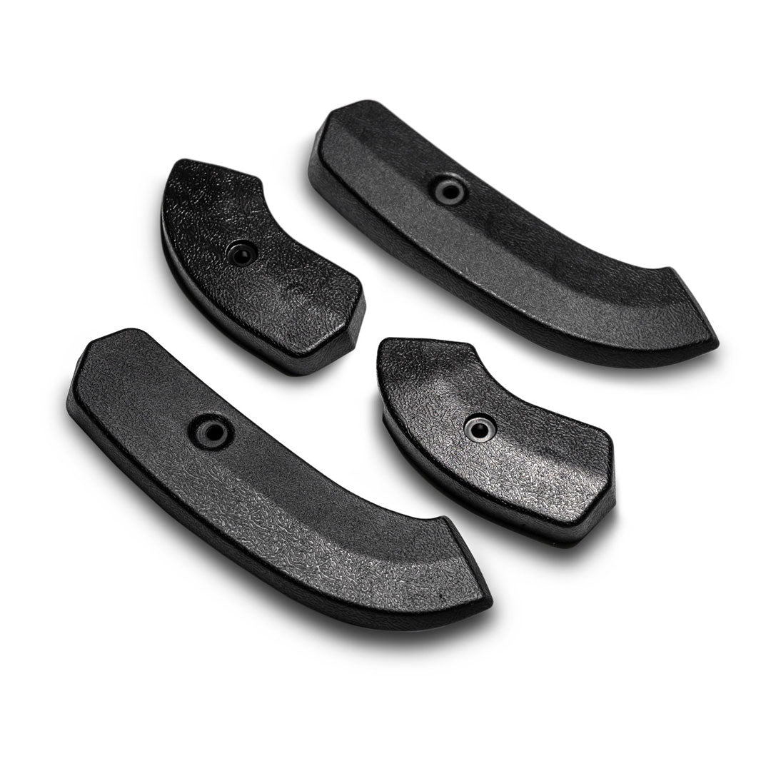 Black Front Bucket Seat Hinge Covers, 1966-67 Ford Bronco