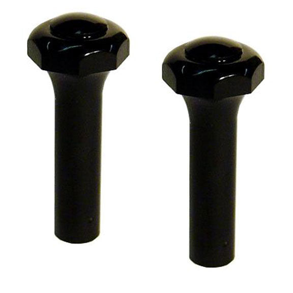 Door Lock Knobs - Black, Pair