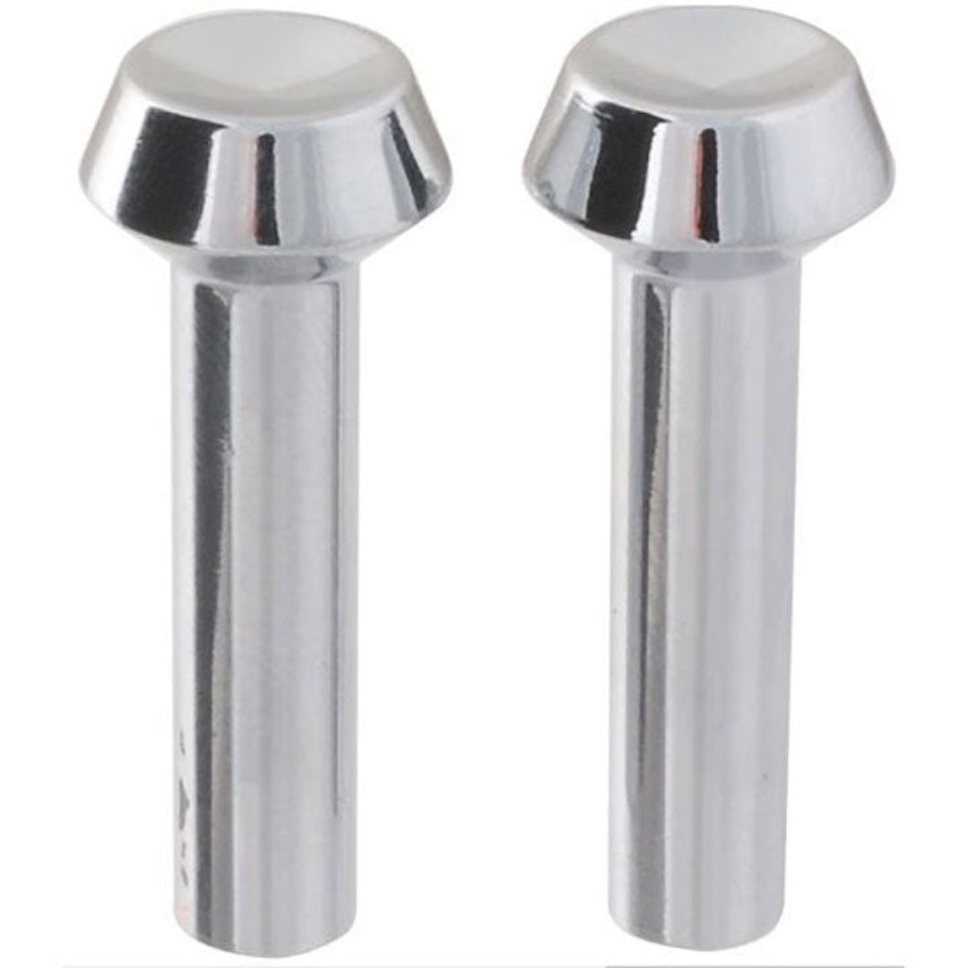 Door Lock Knobs - Chrome, Pair, 66-67