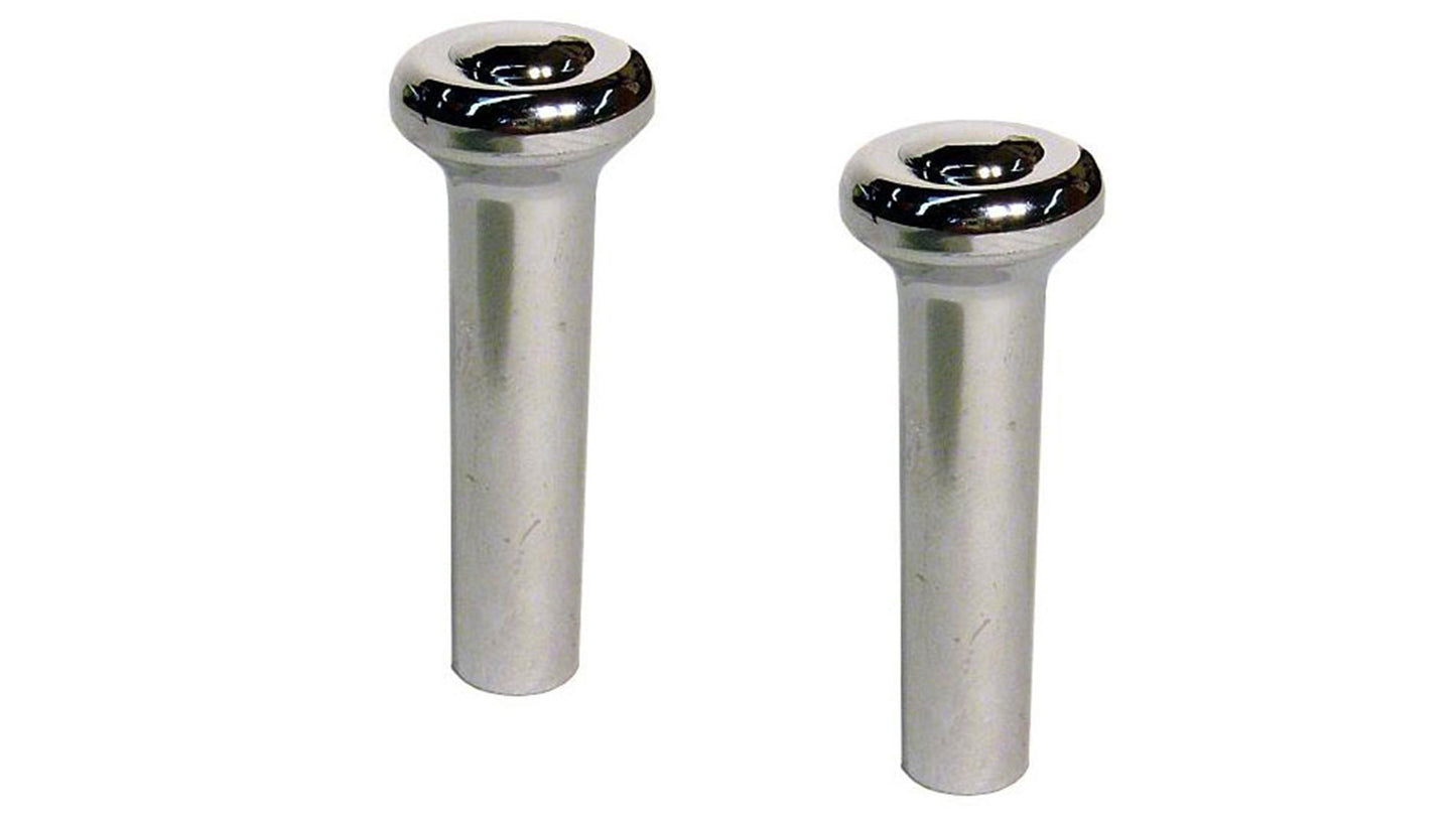 Door Lock Knobs - Chrome, Pair