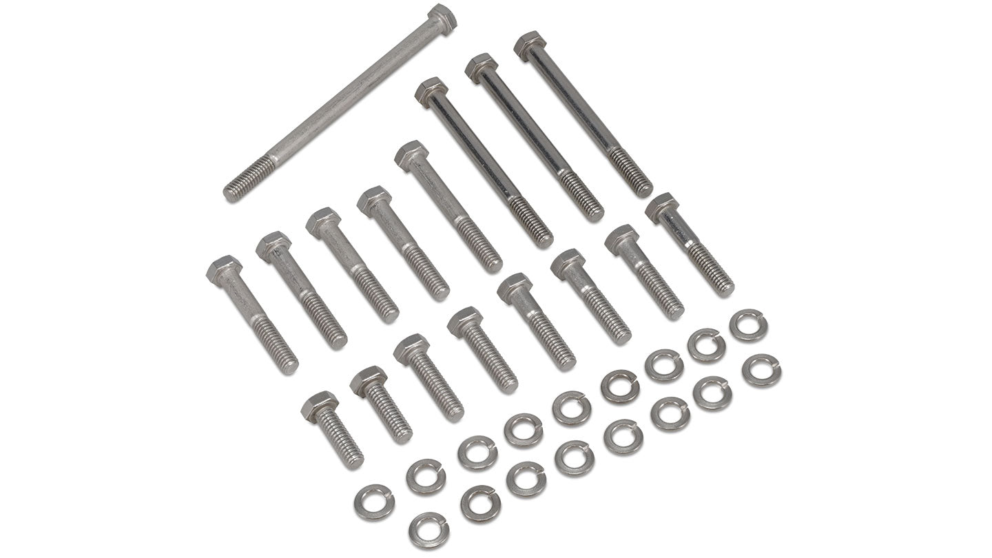 Stainless Steel Water Pump and Timing Cover Bolt Kit, 1966-77 Ford Bronco