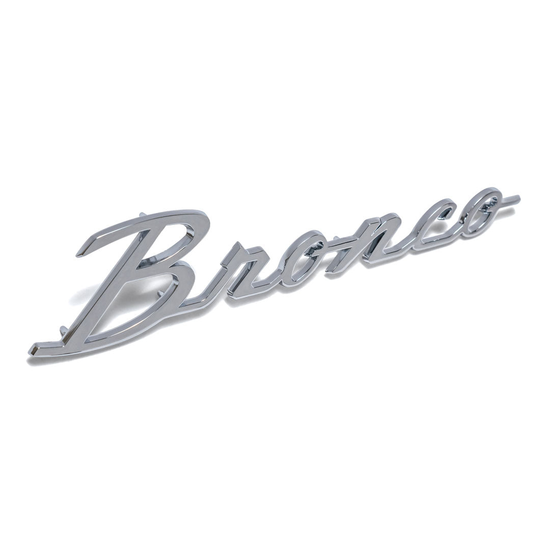 Bronco Script Fender Emblem, 1966-77 Ford Bronco