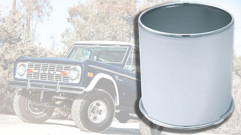 Front Center Cap for US Mags Slotted Indy Wheel - Open, Chrome