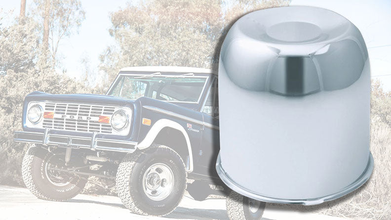 Center Cap for US Mags Slotted Indy Wheel, Chrome - For Rear Wheels