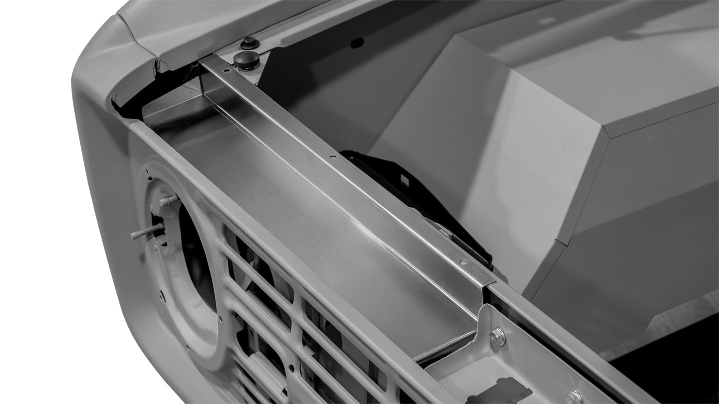 Stainless steel filler panels for 1966-77 Ford Bronco, side view