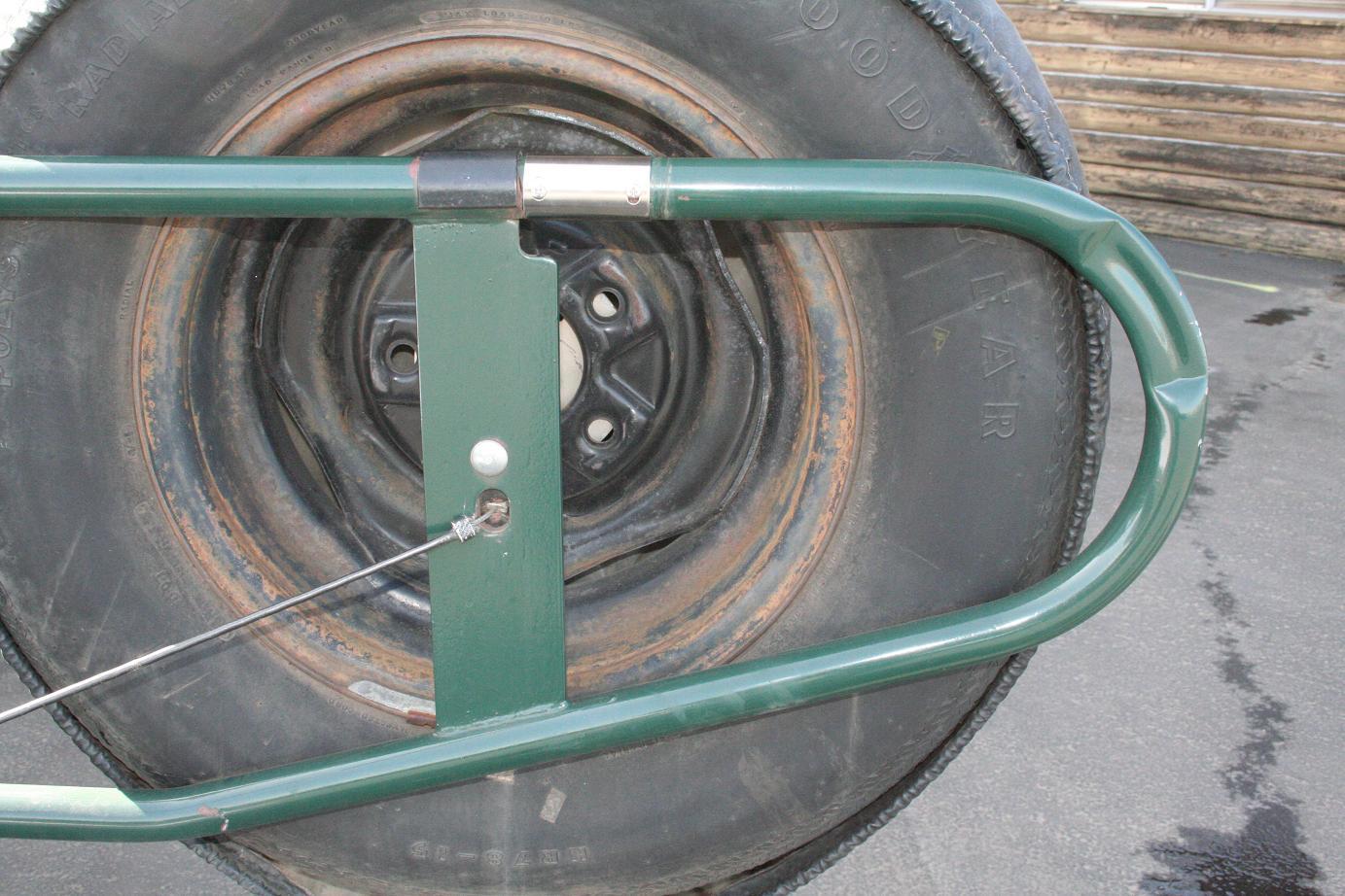 Stainless Tire Carrier Latch Guard Loop, 1966-77 Ford Bronco