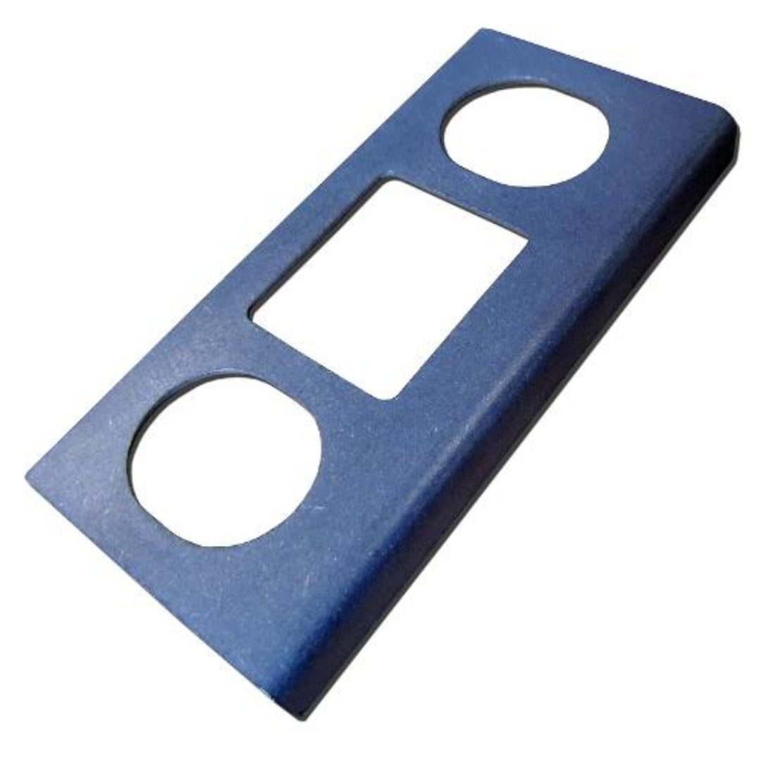 Liftgate Latch Striker Trim Plate - Stainless Steel, 69-77 Ford Bronco