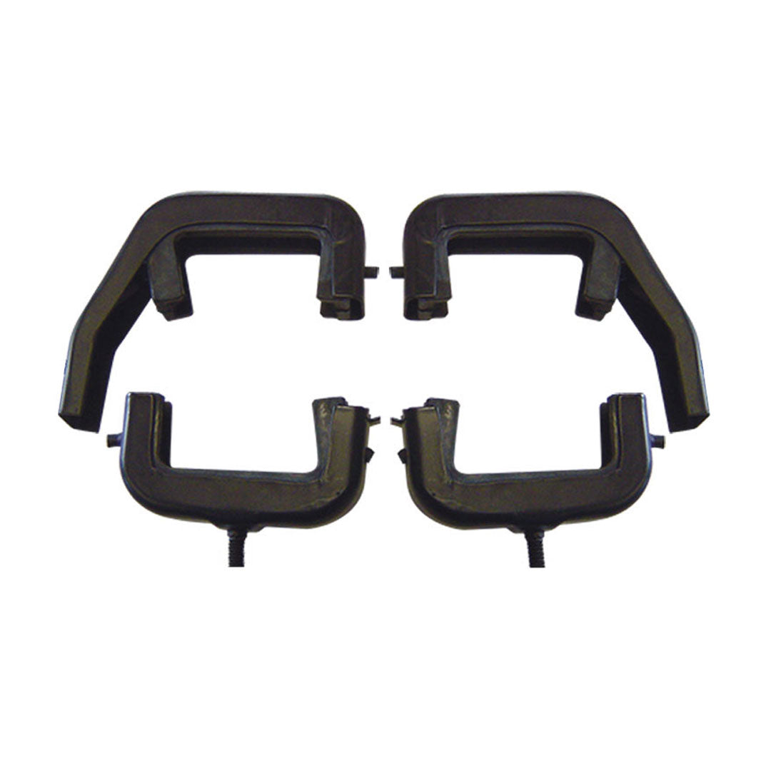 Black 3-Core V8 Radiator Mounting Brackets