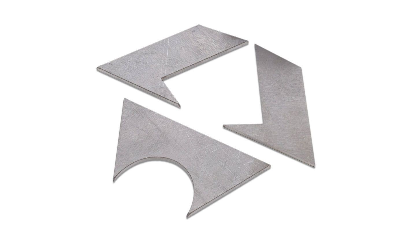 Hydraulic Bump Stop Mounting Can Gusset Set – 10 Gauge Steel