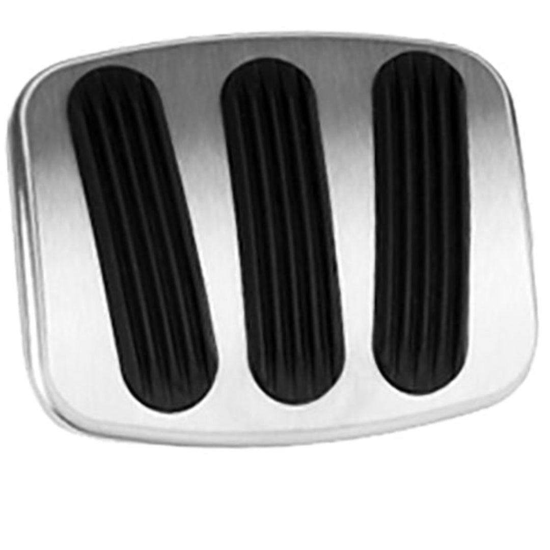Billet Aluminum Brake/Clutch Pedal Pad w/Rubber Grips, 66-77 Ford Bronco