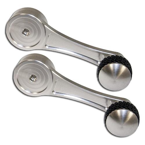 BILLET ALUMINUM Window Handles w/Tire Grip - PAIR, 67-77 Bronco