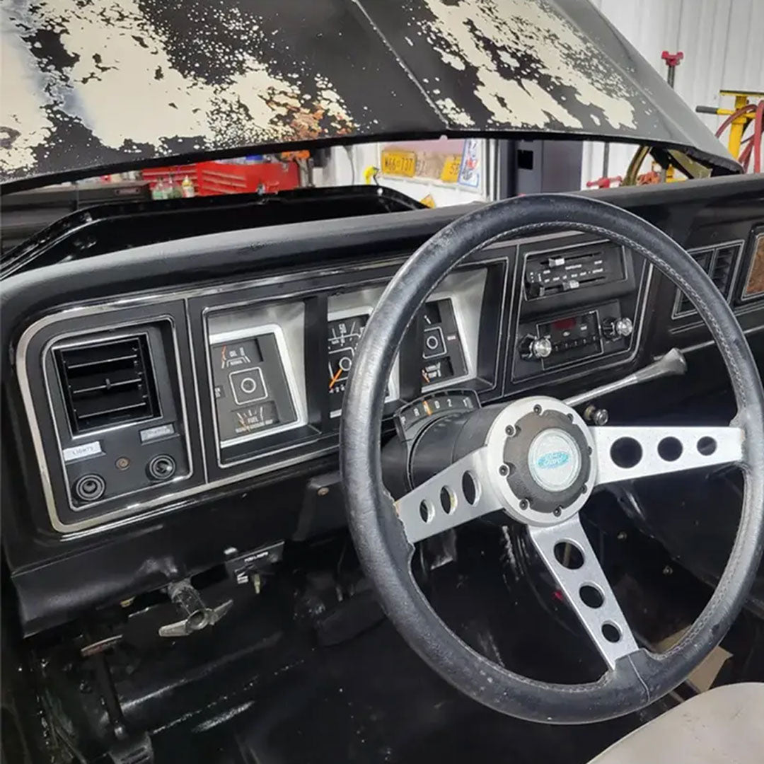 Black Dash Bezel with A/C, 1973-79 Ford Truck & 1978-79 Bronco