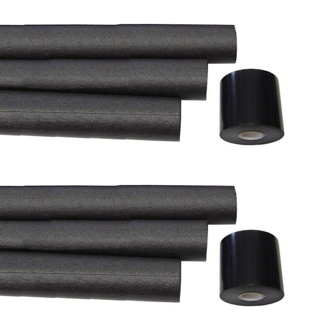 Black interior bar tape and pad kit with six-point design for 1966-77 Ford Bronco, front view