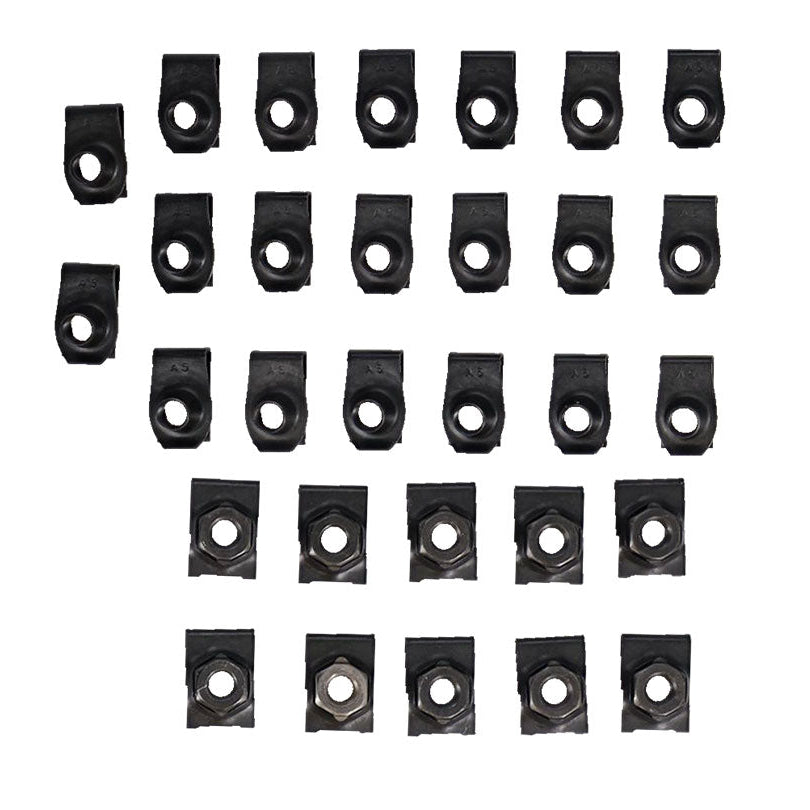 Fender and Grille Clip Nut Kit, 1966-77 Ford Bronco