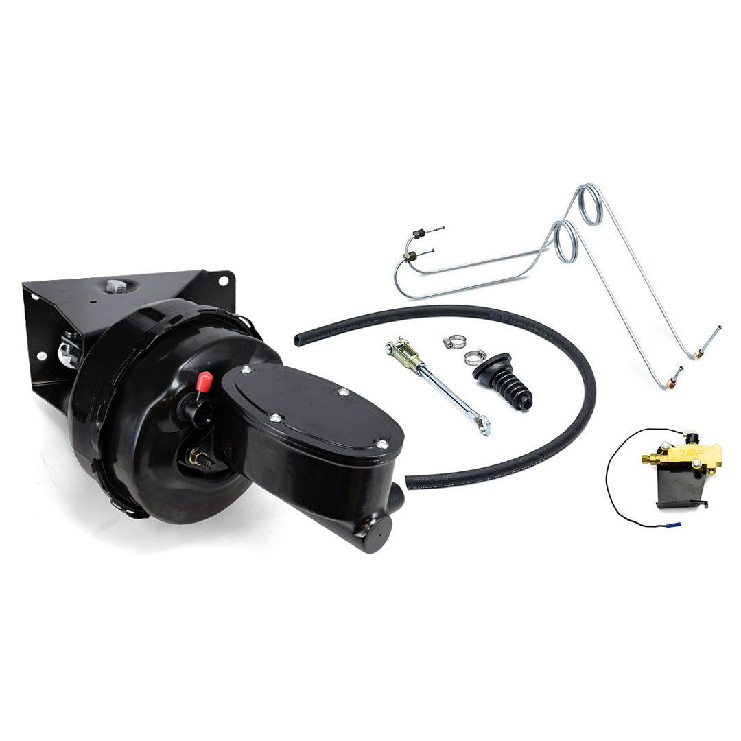 4 Wheel Disc Power Brake Kit w/Stainless Lines, Prop Valve & Bracket
