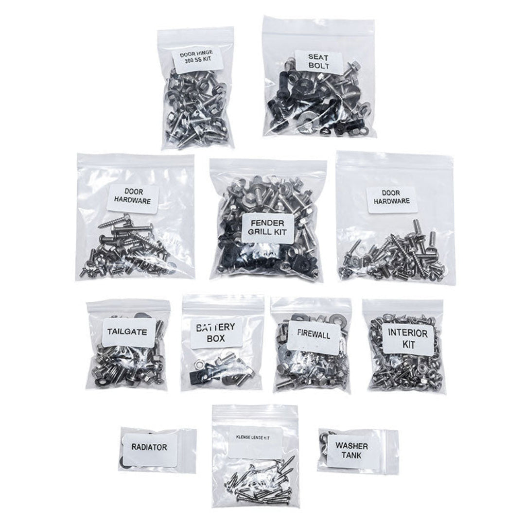 Bronco Stainless Steel Bolt & Screw Kit, No Hardtop