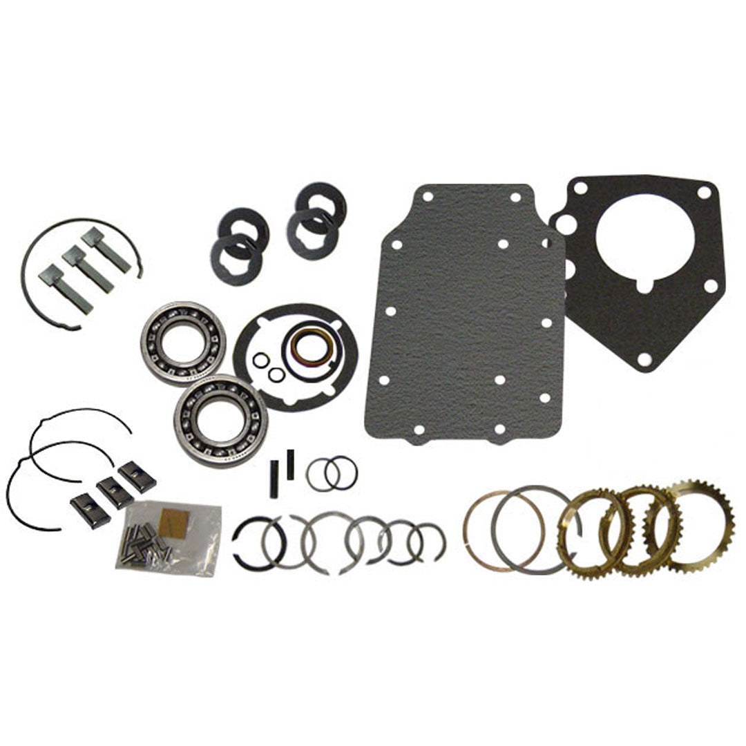 Major Rebuild Kit - Manual 3 Speed, RAT w/Synchros & Key/Spring Kit