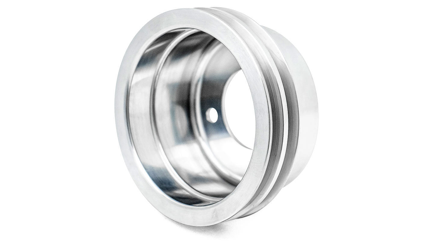 Dual Groove Billet Aluminum Crank Shaft Pulley, 66-77 Ford Bronco