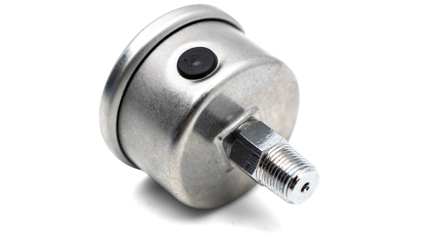Silicone Filled Fuel Pressure Gauge - 1.5 inch, 0-100 PSI