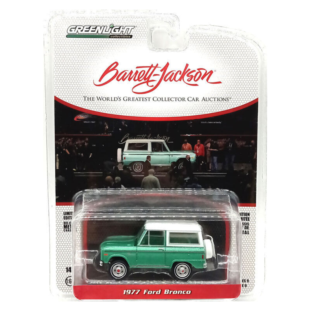 1977 Ford Bronco - Green Barrett Jackson, 1:64 Die Cast