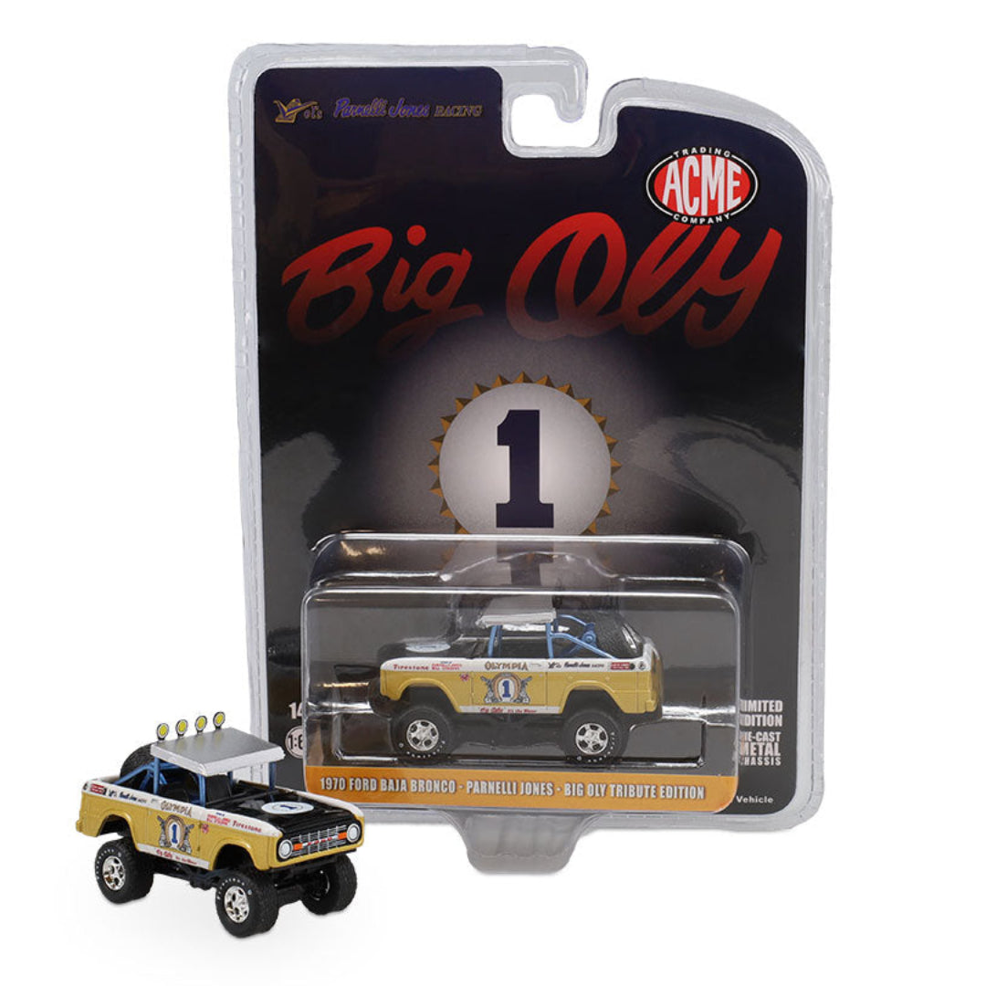 Die Cast Bronco - 1970 Ford Baja Bronco Big Oly Edition
