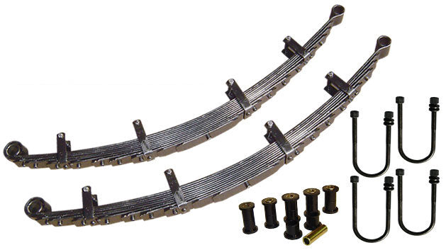 Leaf Springs - 2.5'' Lift, 11 Pack w/Bushings & U-Bolts, Pair