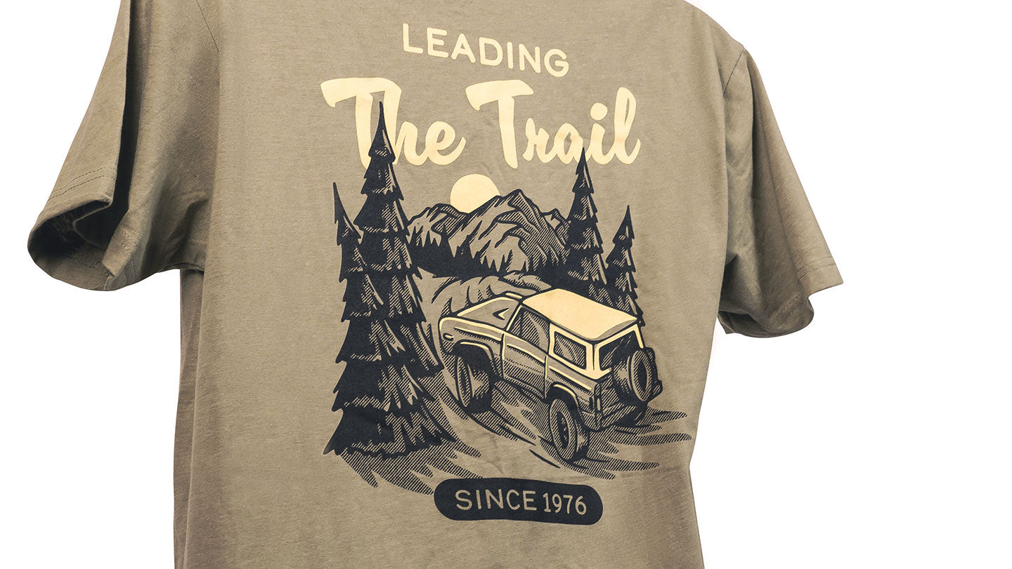 TOMS OFFROAD T-Shirt, Early Bronco Scenery, Light Olive