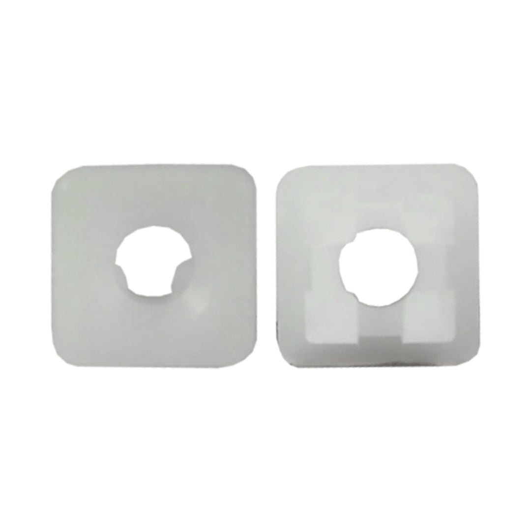Four black plastic insert nuts for Ford truck and Bronco dashboards