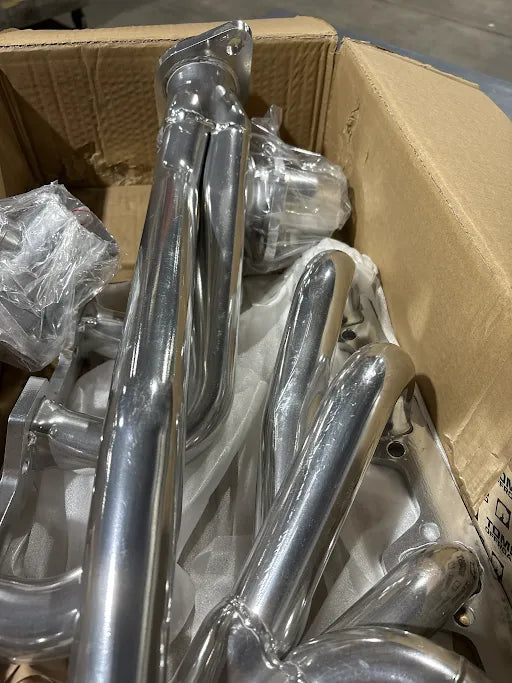 Ceramic Coated Short Tube Headers, 1966-77 Ford Bronco, BLEM AA