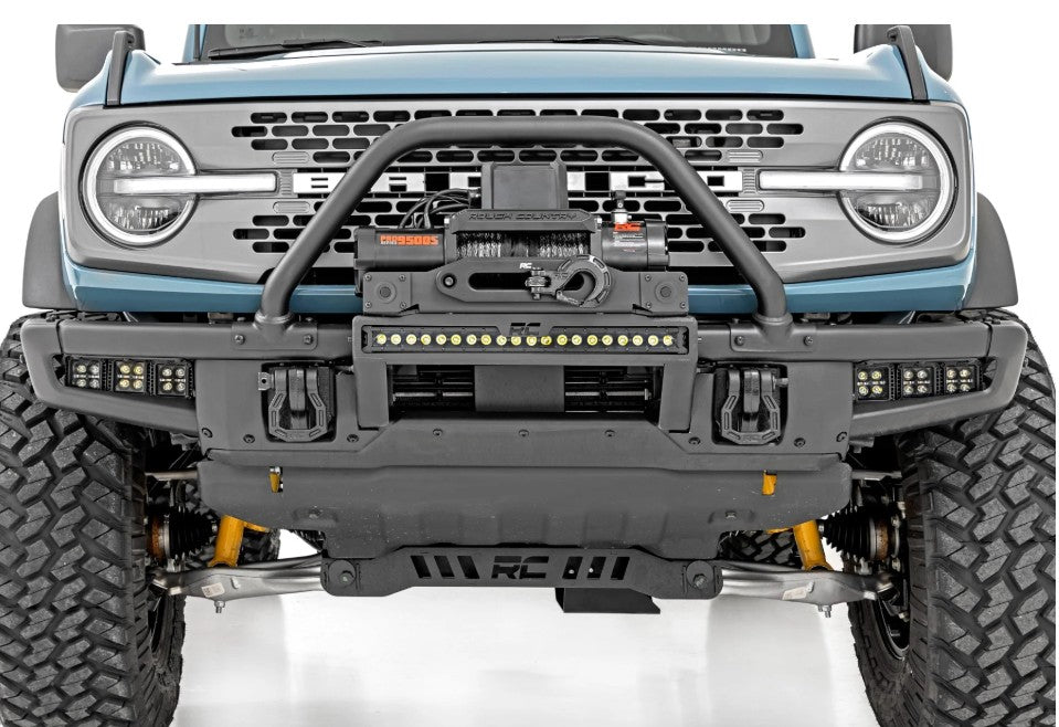 High Winch Mount w/9500S Winch, 2021+ Ford Bronco