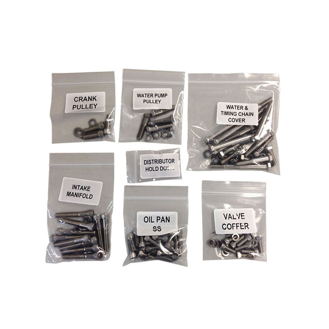 Stainless Steel Engine Accessory Bolt Kit, V8, 1966-77 Ford Bronco