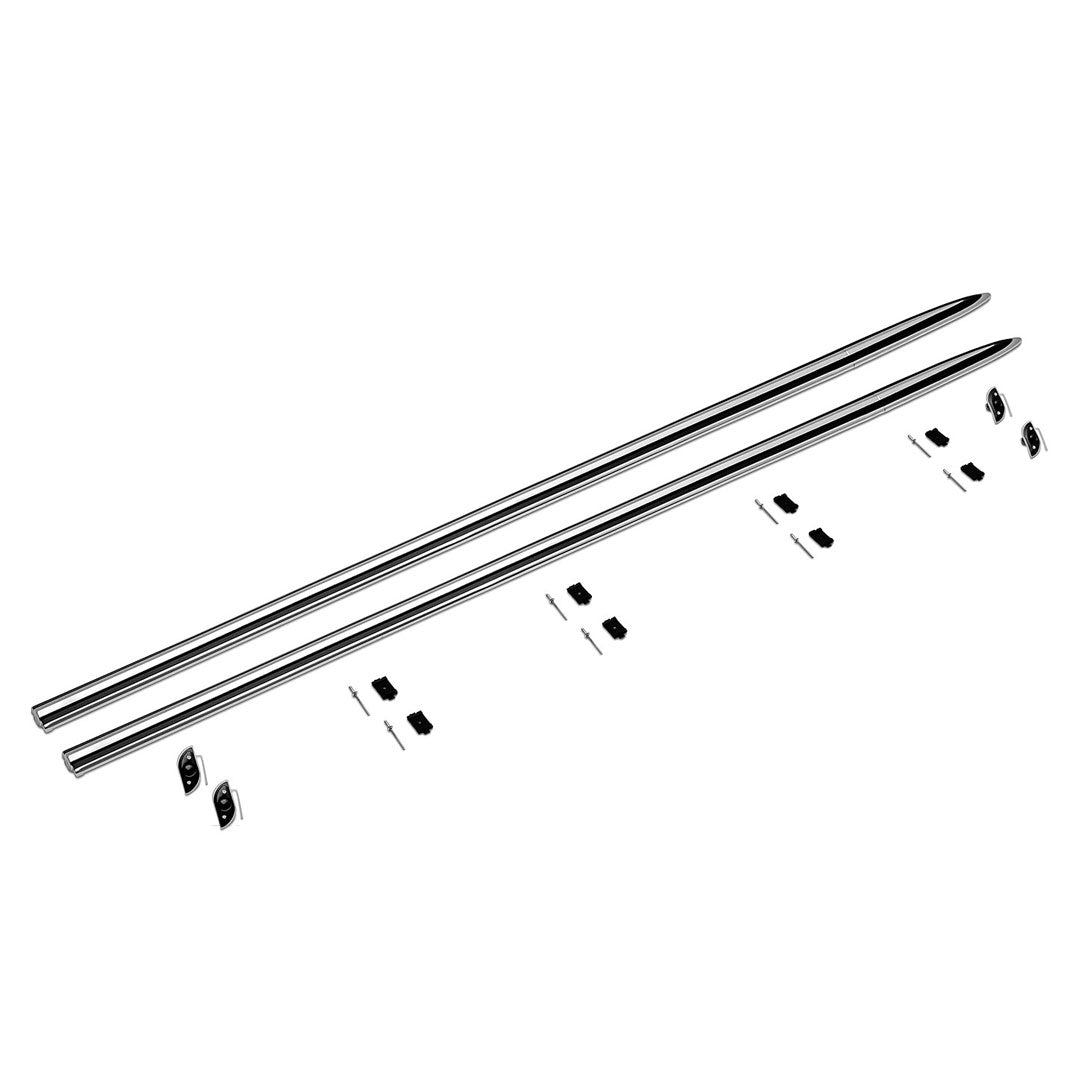 Body Chrome Set w/o Tire Carrier, 1966-77 Ford Bronco