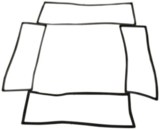 4-Piece Window Glass Seal kit, Slotted