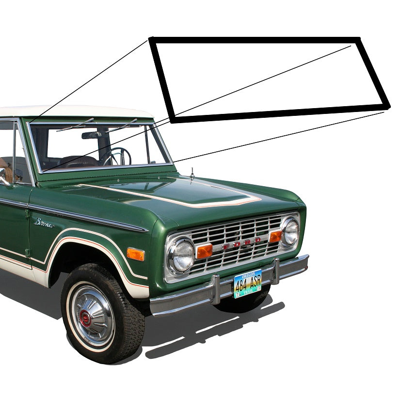 Windshield Seal - Plain (no slot for chrome)