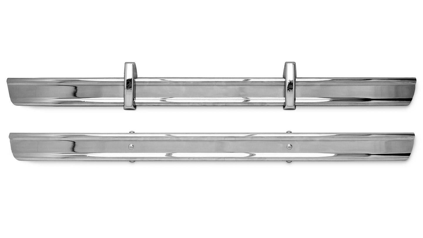 Stock Chrome Bumpers w/Bumperettes and Bolts, 1966-77 Ford Bronco