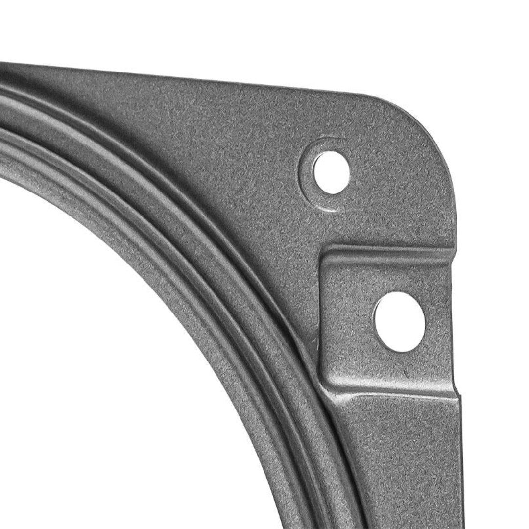 Chrome gauge cluster retainer for classic Ford Bronco, front view