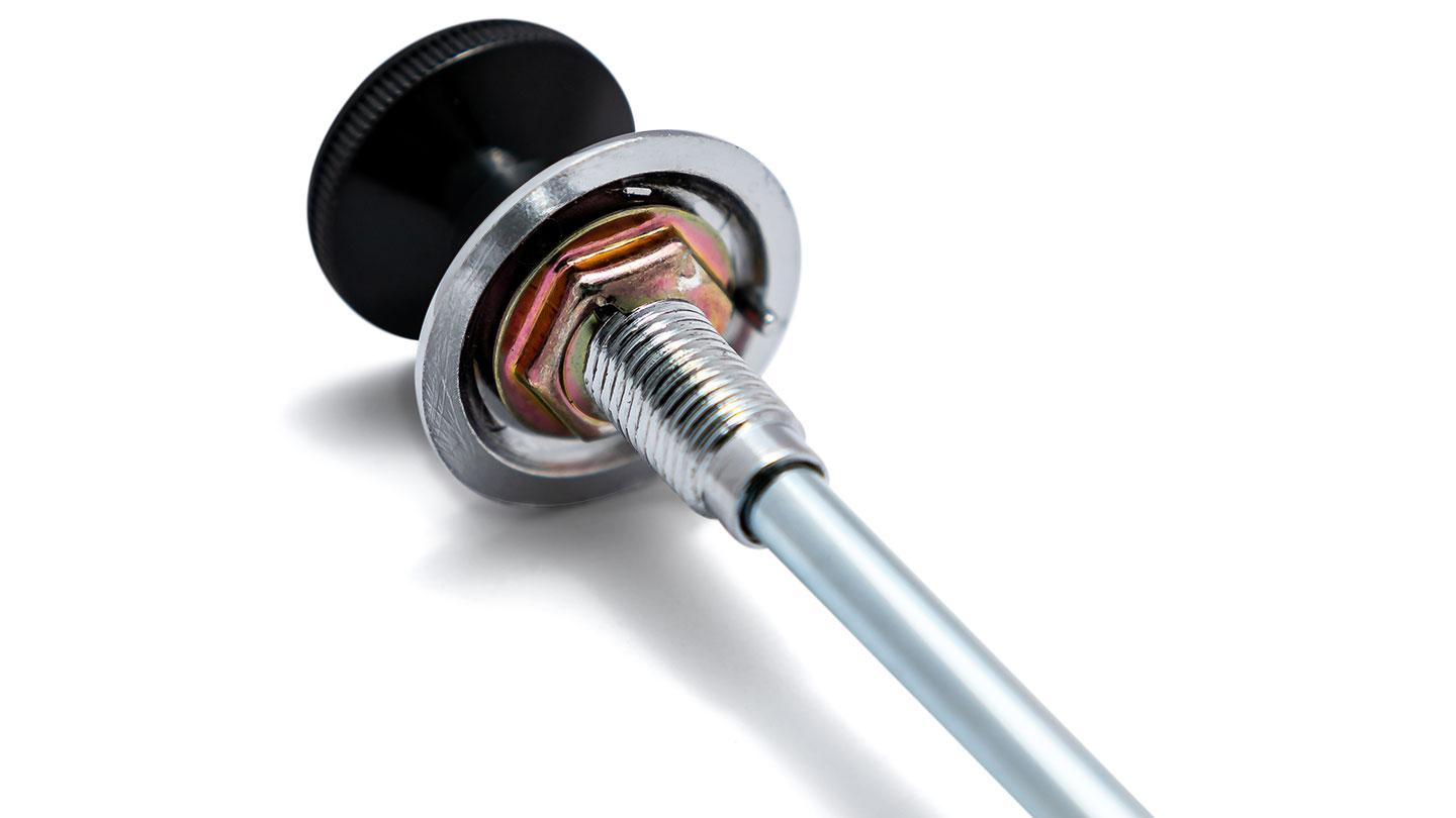 Heater Defroster Cable w/Plain Bezel, 1973-77 Ford Bronco