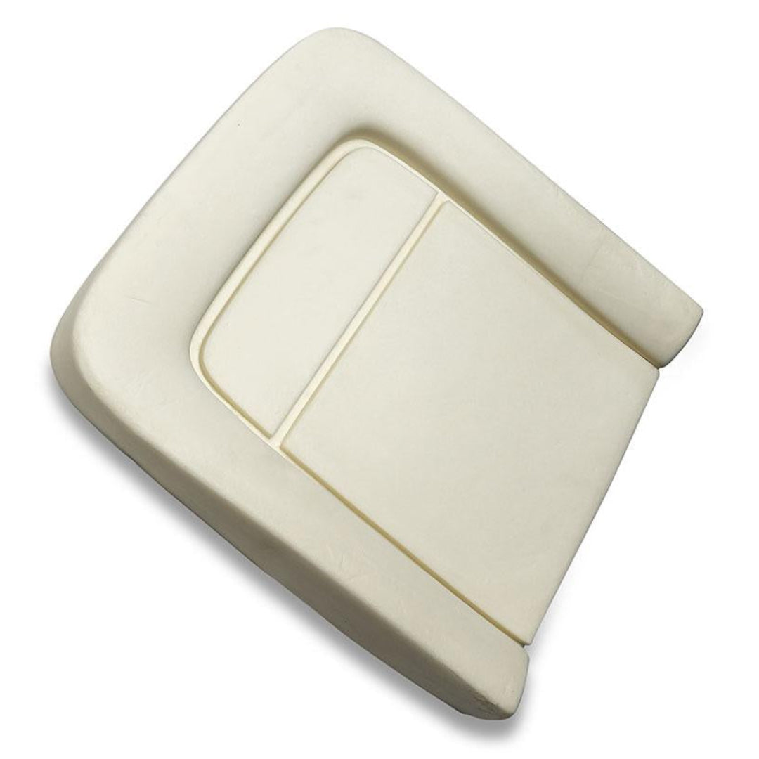 Black foam seat cushions with contoured bucket design, front view