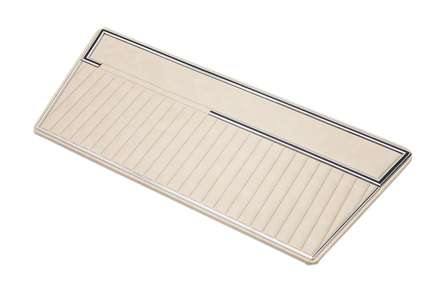 Door Panels, Deluxe, Solid Parchment, Pair, 1968-77 Ford Bronco