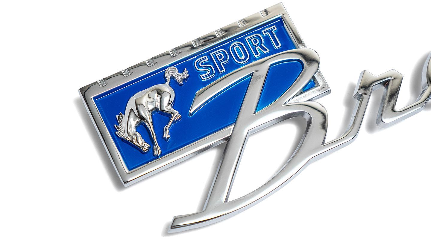 Bronco Sport Fender Emblem with Blue Badge