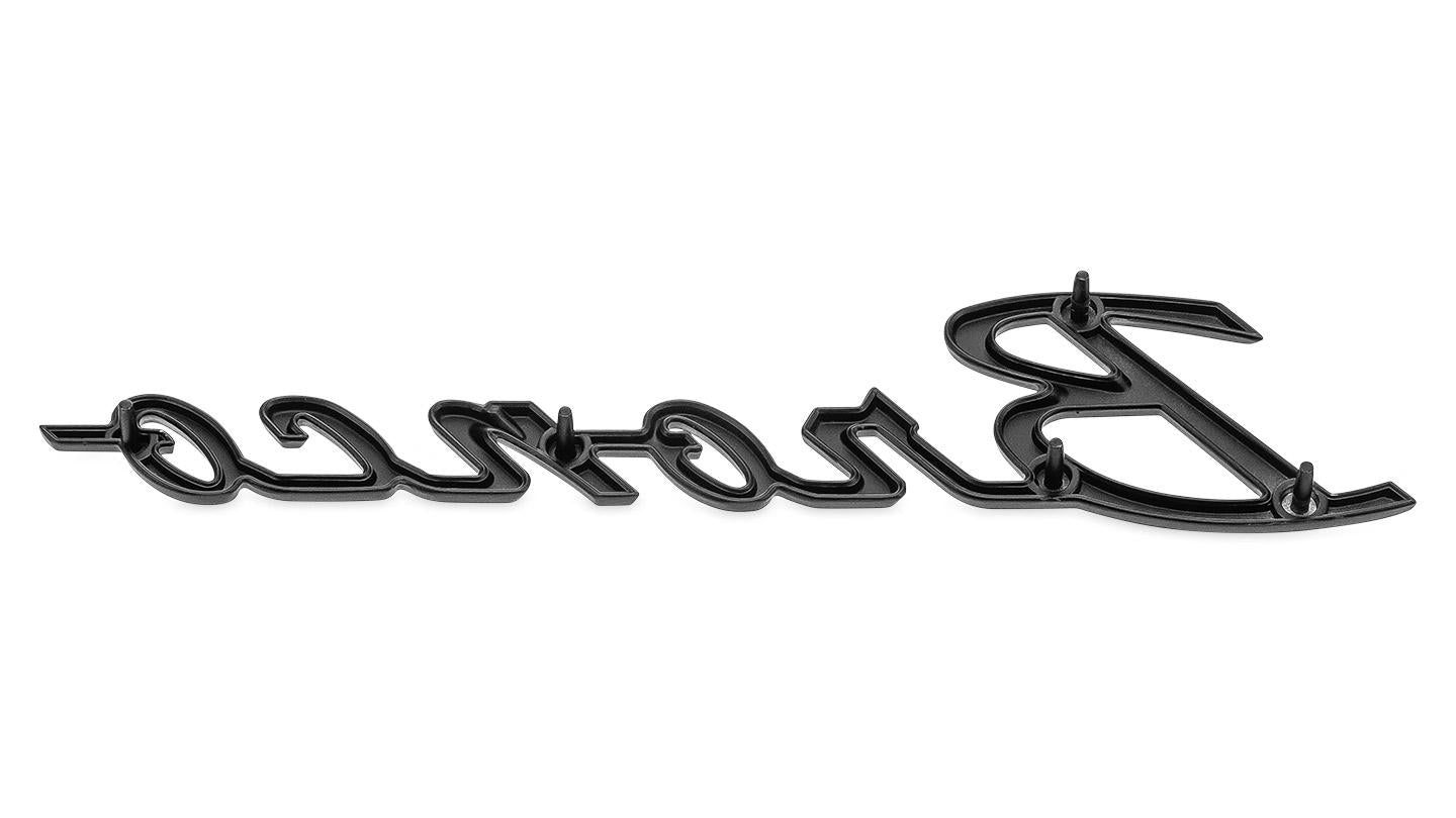 Bronco Fender Script Emblem - Black Satin