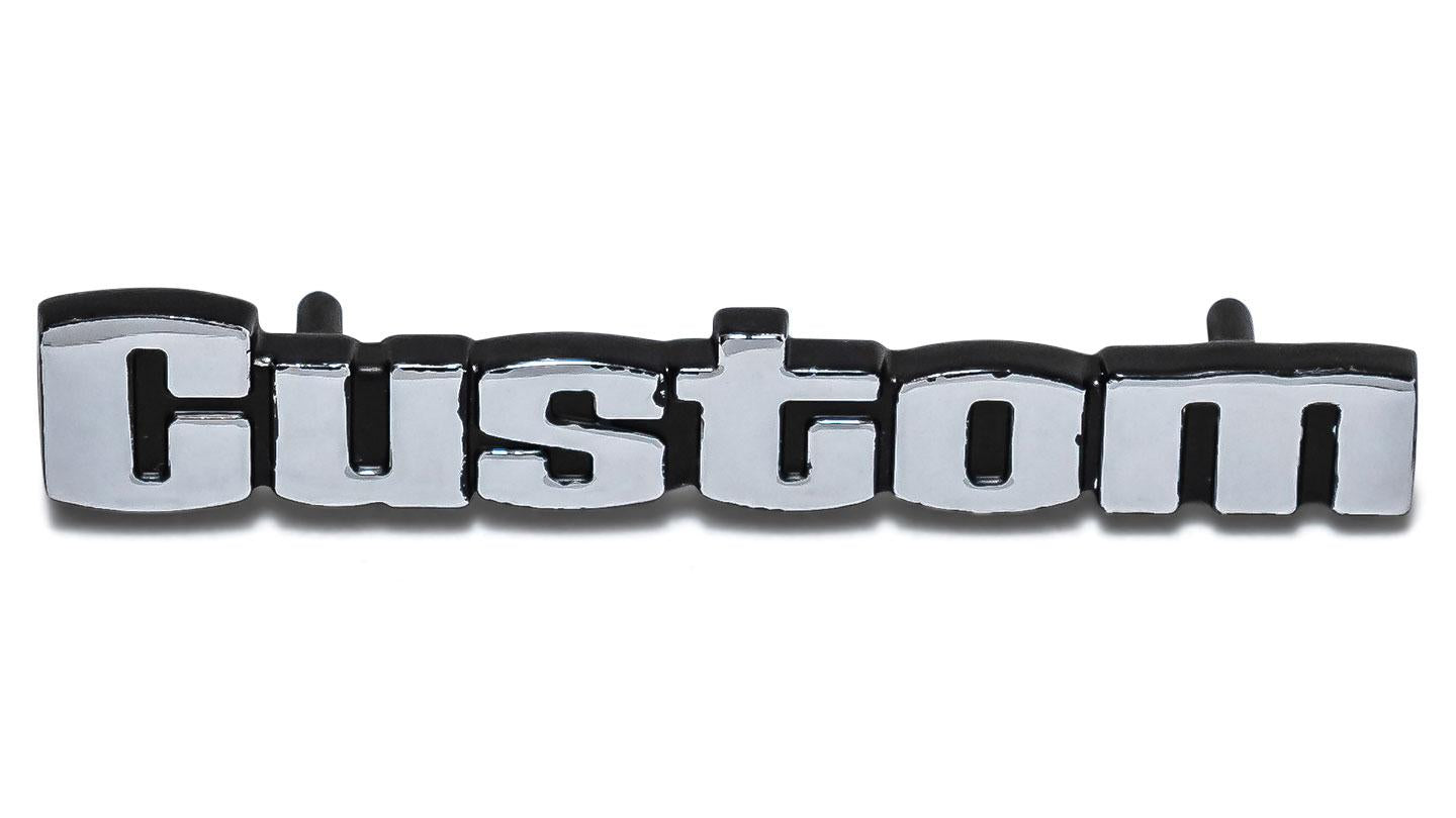 CUSTOM Glove Box Door Emblem, 1973-76 Ford Truck