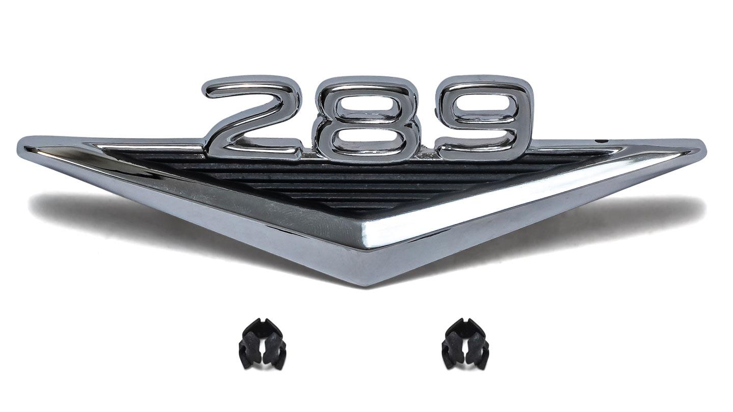 289 Engine Badge Fender Emblem, 1966-77 Ford Bronco