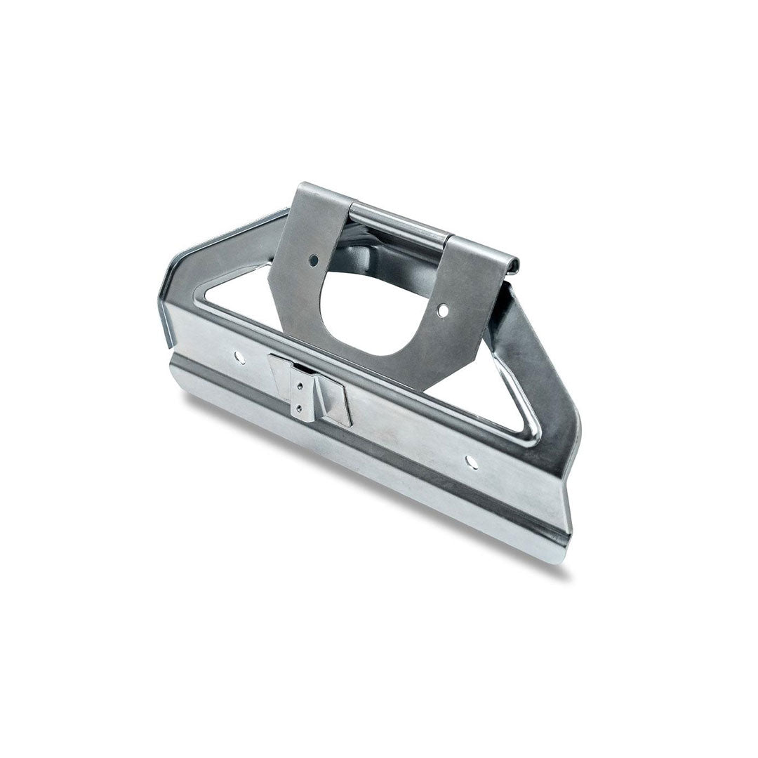 License Plate Bracket Assembly w/Retainer & Spring, Zinc Plated, 1966-77 Ford Bronco