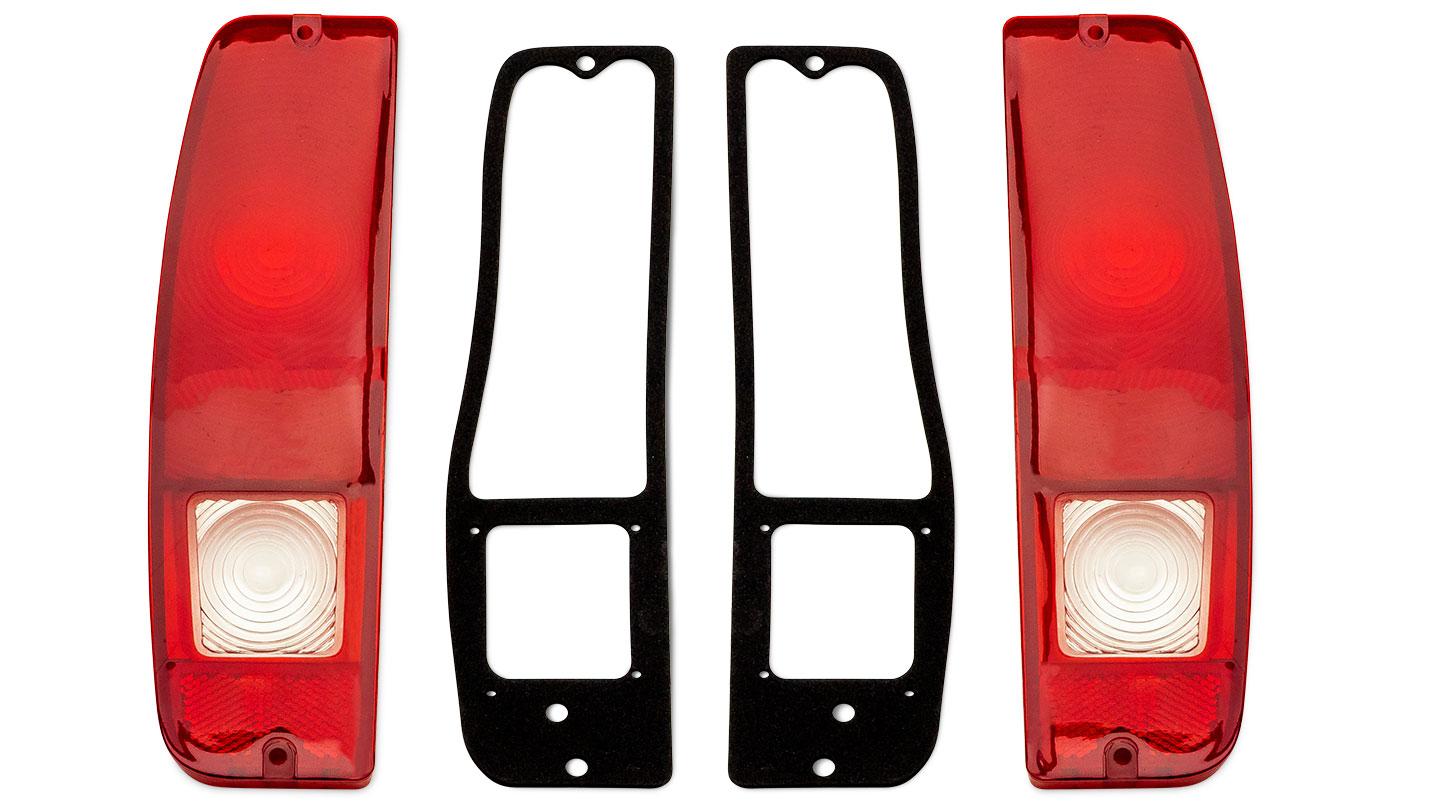 Tail Light Lenses and Gaskets, 1967-77 Ford Bronco