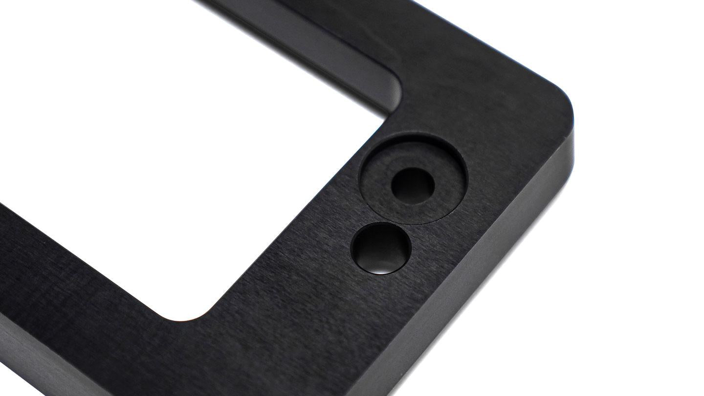 Black Billet Aluminum Turn Signal Pads, 1969-77 Ford Bronco