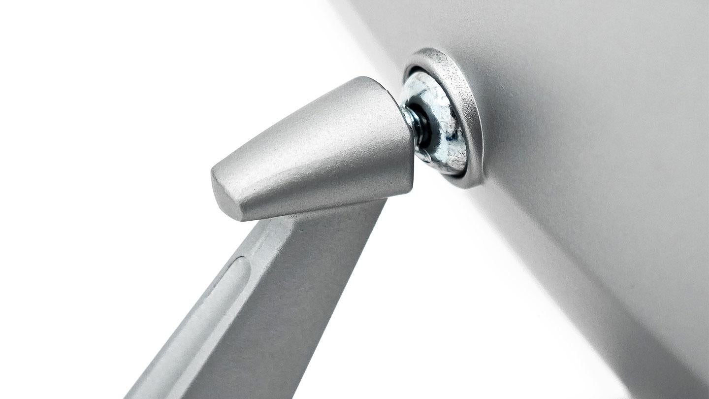 Side Mirror - Satin Silver, Single