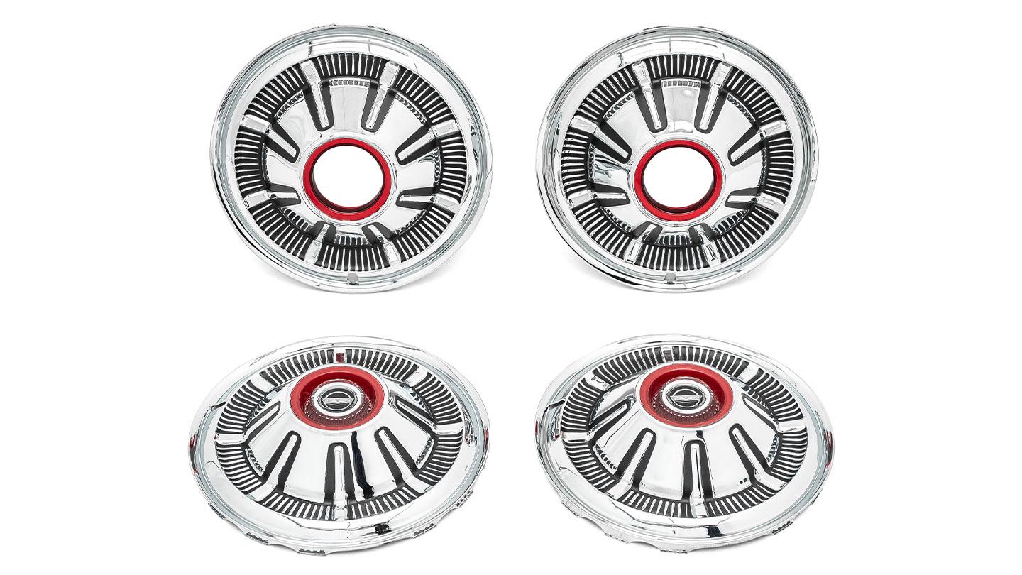 Hub Caps, Set of 4, 67-77 Ford Bronco